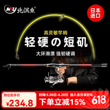 北溟鱼矶竿短节矶钓竿套装滑漂大导环钓鱼竿碳素超轻串钩远投地插小爆炸 2.7m 3号 竿+3000轮