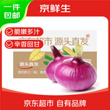 京鲜生 河南紫皮洋葱带皮 净重9斤 单果300g+ 新鲜蔬菜源头直发