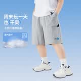 小猪托尼胖男童短裤儿童夏季凉感索罗娜短裤轻薄胖儿童休闲裤加肥加大