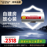史密斯（A.O.SMITH）80升电热水器 国家补贴 无地线可安装 安全隔电 金圭内胆 速热节能 一键中温保温E80VDS 