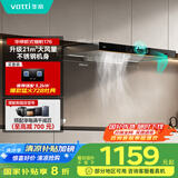 华帝（VATTI）政府补贴20%抽油烟机欧式顶吸家用吸油烟机小尺寸大吸力挥手脱排油烟机一级能效以旧换新i11176