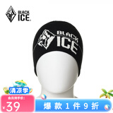 黑冰（BLACKICE） 秋冬户外男女通用跑步运动针织帽城市休闲保暖毛线帽冬季帽子 Z2141-冰山-黑