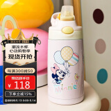 contigo康迪克儿童不锈钢吸管杯迪士尼海边的米妮HBC-GIZ276VP+