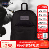 JANSPORT杰斯伯书包轻便双肩包男女26L旅行包简约背包电脑包学生校园 4QUEGP0 黑武士-隔层+侧袋-25年