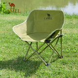 骆驼（CAMEL）户外露营折叠椅钓鱼美术写生沙滩躺椅懒人月亮椅174BL03626冬竹青