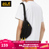 Jack Wolfskin 狼爪腰包男女通用春季户外运动休闲情侣款单肩斜挎包8006721 8006721-6001/黑色 2L/150*320*80mm