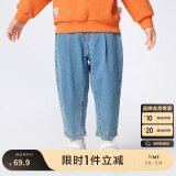 巴拉巴拉童装男童裤子简约日常儿童春装小童宝宝长裤潮208124108105