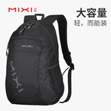 米熙mixi休闲运动双肩包女大容量旅行背包14英寸电脑包M5005-20吋黑色