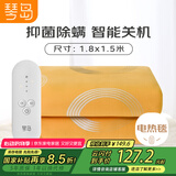 琴岛双人双控除湿分区温控安全电热毯电褥子1.8*1.5米【抑菌除螨】