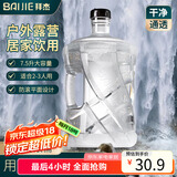 拜杰纯净水桶食品级pc材质定制水桶饮水机桶矿泉水桶装水防滚桶带刻度