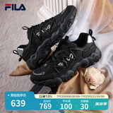 FILA 斐乐猫爪鞋4代男鞋复古老爹鞋时尚休闲运动鞋透气厚底鞋猫爪6 黑-猫爪6夏 F12M522111FBD 42