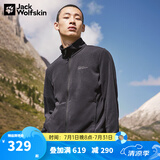 Jack Wolfskin狼爪抓绒衣男经典款春季款户外抓绒服防风加厚保暖抓绒外套 5032751-6000/黑色 L 180/100A