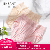金三塔商场同款金三塔女式内裤100%桑蚕丝真丝高腰三角内裤NZF9A209 肤色 1条 2XL