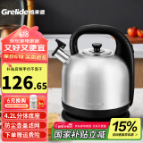 格来德 （Grelide）烧水壶加厚304不锈钢电热水壶家用电水壶4.2L-6L大容量热水壶自动断电煲水壶煮水壶开水壶防干烧 4.2L 容量-分体底座-4203S