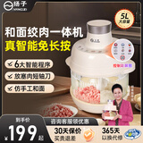 扬子绞肉机家用多功能电动不锈钢多功能绞馅机搅拌机肉馅机打蒜神器多功能婴儿辅食机家用料理机 【多功能料理机】 5L 和面绞肉一体机