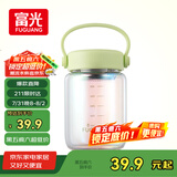 富光嘟嘟玻璃杯 高硼硅玻璃高颜值水杯子 女生便携牛奶咖啡刻度茶杯