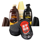千百度 高级液体鞋油套装（75ml黑+无+棕+鞋擦）