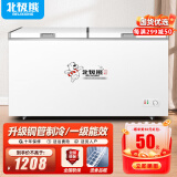 北极熊（BEIJIXIONG）冰柜商用卧式大容量冷柜家用冷藏冷冻单双温展示柜铜管部件 558双温【一级能效 升级铜管部件】