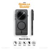 猩球卫士高级感适用OPPO FindX8Ultra磁吸光栅瓦楞手机壳防指纹超薄行李箱条纹保护套磨砂透明外壳简约黑