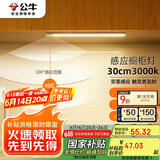 公牛（BULL）感应橱柜灯衣柜灯LED人感光感磁吸 卧室床沿玄关小夜灯30CM3000K