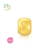 周生生字母串珠 黄金转运珠生日爱意礼物 定价单颗 92910C字母P