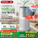 飞利浦（PHILIPS）【国家补贴】空气净化器除甲醛除细菌病毒过敏原去异烟味家用卧室空气清新机新房专用AC3036
