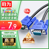 胜为（shengwei）VGA线高清视频线 1.8米电脑主机连接投影仪显示器3+6芯数据信号线 VC-3018