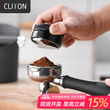 CLITON三叶咖啡布粉器 304不锈钢三浆压粉锤意式咖啡机压粉器大号58mm