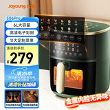 九阳（Joyoung）空气炸锅可视不用翻面 家用6L大容量全息触控金属内腔无油低脂煎炸KL60-VF506Pro