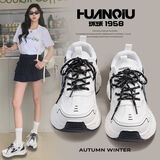 环球高颜值vibe风秋季网面透气2025新款百搭紫色复古风老爹鞋爆款