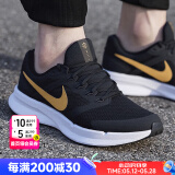 耐克（NIKE）官方舰店男鞋25夏新款舒适透气运动休闲鞋缓震轻盈纯黑等跑步鞋男 【主推】DR2695/黑金 42.5 内长270mm