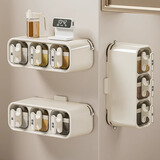 家の物语日本调料盒壁挂式防潮调料罐家用厨房高端盐罐调味密封收纳盒套装