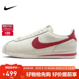 耐克NIKE女子休闲鞋板鞋阿甘鞋CORTEZ新年红运动鞋FZ5167-133帆白37.5