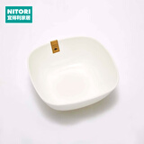 NITORI宜得利家居 现代简约碗碟盘子圆盘汤勺纯白骨瓷系列餐具套装 6英寸方碗 纯白骨瓷