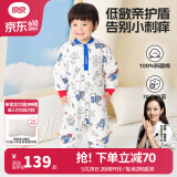 良良（liangliang）婴儿睡袋夏季空调房儿童防踢被子宝宝可拆袖分腿新生儿睡袋抗菌 春秋款【适合20-25℃】星际蓝 M（建议身高70-85cm）