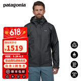 巴塔哥尼亚（Patagonia）男士T3硬壳3L连帽防雨透气冲锋衣夹克torrentshell  Jkt 85241 BLK M