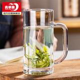 青苹果轻奢玻璃啤酒扎啤饮料手提冰桶水果篮客厅零食盘家用摆放托盘