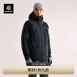 KAILAS凯乐石阿斯本硬壳羽绒服男700蓬鹅绒石墨烯保暖FLT 3L防水冲锋衣 玄青黑 M