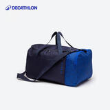 迪卡侬足球单肩包隔层运动包35L-蓝黑色【侧袋可放40码以下鞋】-4002013