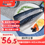禧美海产 冷冻挪威青花鱼片净重2斤 独立包装2-4袋 去脏日料烤鱼 海鲜