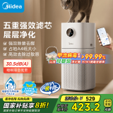 美的（Midea）【母婴级呵护】空气净化器家用除甲醛除烟味异味过敏源宠物吸猫毛空气消毒机森林家L1 Lite母亲节