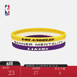 NBA官方-湖人/勇士三条装细硅胶手环-男女篮球体育运动休闲潮流配饰 湖人队