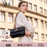 VANESSA HOGAN VH包包女包茵然软包轻奢夏季时尚单肩斜挎包链条包520礼物送女友 黑色