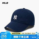 MLB帽子男女软顶棒球帽虞书欣明星同款运动鸭舌帽3ACP7701N-50NYS-F