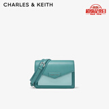 CHARLES&KEITH包包女包单肩包斜挎包信封包女生日礼物七夕礼物CK2-80680780-1 Teal蓝绿色 S