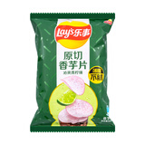 乐事（Lay's）香芋片新口味组合60g*6包原切芋头片香芋片零食品薯片休闲小吃 沁爽青柠味 60g*6袋