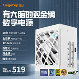 鑫谷（segotep）数智DM-850G冰山版双金牌全模数字电源（白色12.5cm短尺寸/全日系电容/ATX3+/10年保/额定850W）