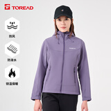 探路者（TOREAD）软壳服女 秋冬户外防风保暖加绒软壳衣徒步旅行夹克衫登山服外套