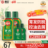 霸王防脱育发洗发水套装防脱洗发液380ml*2+80ml*2控油去屑洗发露