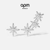APM Monaco不对称流星银耳环简约时尚潮流气质耳饰生日礼物送女友